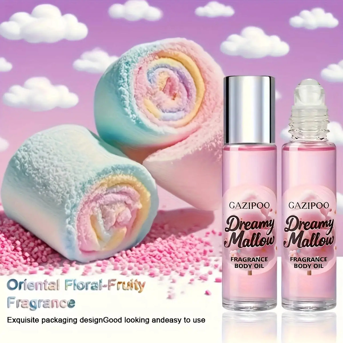 10ml Candy Marshmallo Elegant Fragrance Oil - Gift Eau De Parfum, 10ML Long-Lasting FreshScent, Oriental Fruity & Fl