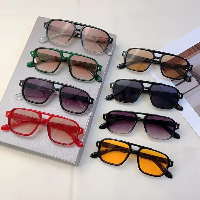 New HD Ultra Light Small Arrowhead Fashion Sunglasses UV400 Retro UV Protection Driving Street Shooting Riding Shades Eyeglasses