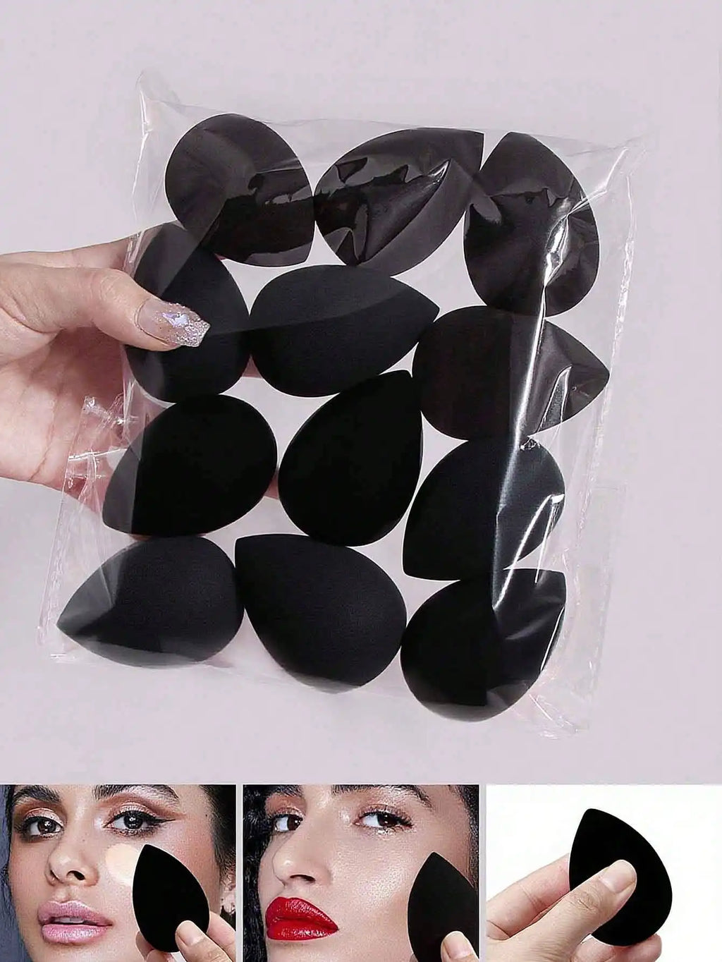 12-Piece Makeup Tool Set Ultra-Soft Puffs Beauty Sponges, Beauty Sponges. Specially Designed for Foundation and Concealer.