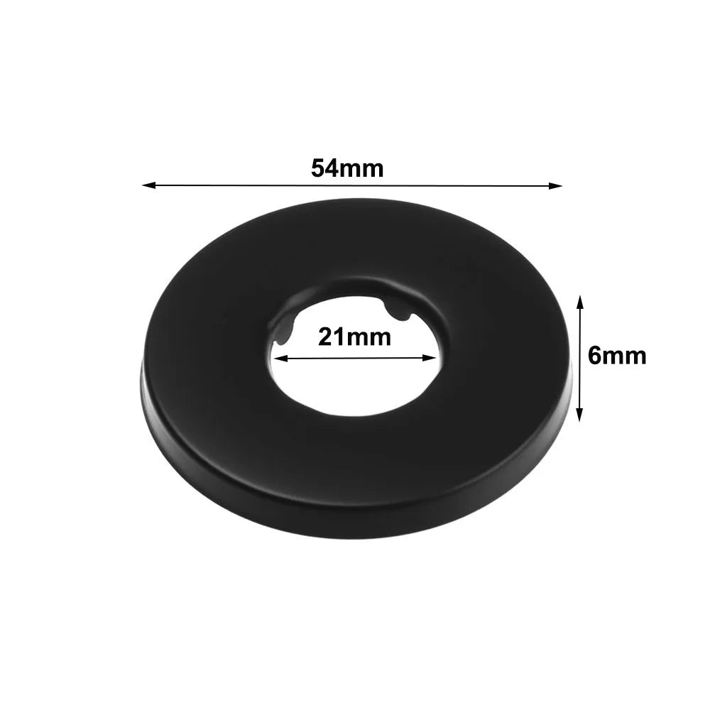 Black Stainless Steel Shower Arm Flange Replacement Wall Split Flange Faucet Decorative Cover Kitchen Bathroom Accessories