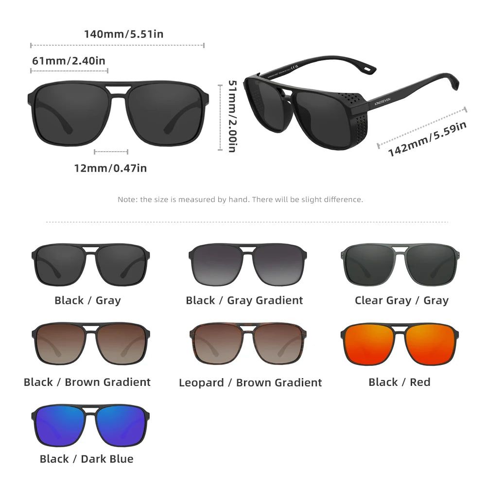 KINGSEVEN Brand 2025 New Sunglasses Retro UV400 Polarized Women Men Glasses Fashion TR90 Outdoor Eyewear