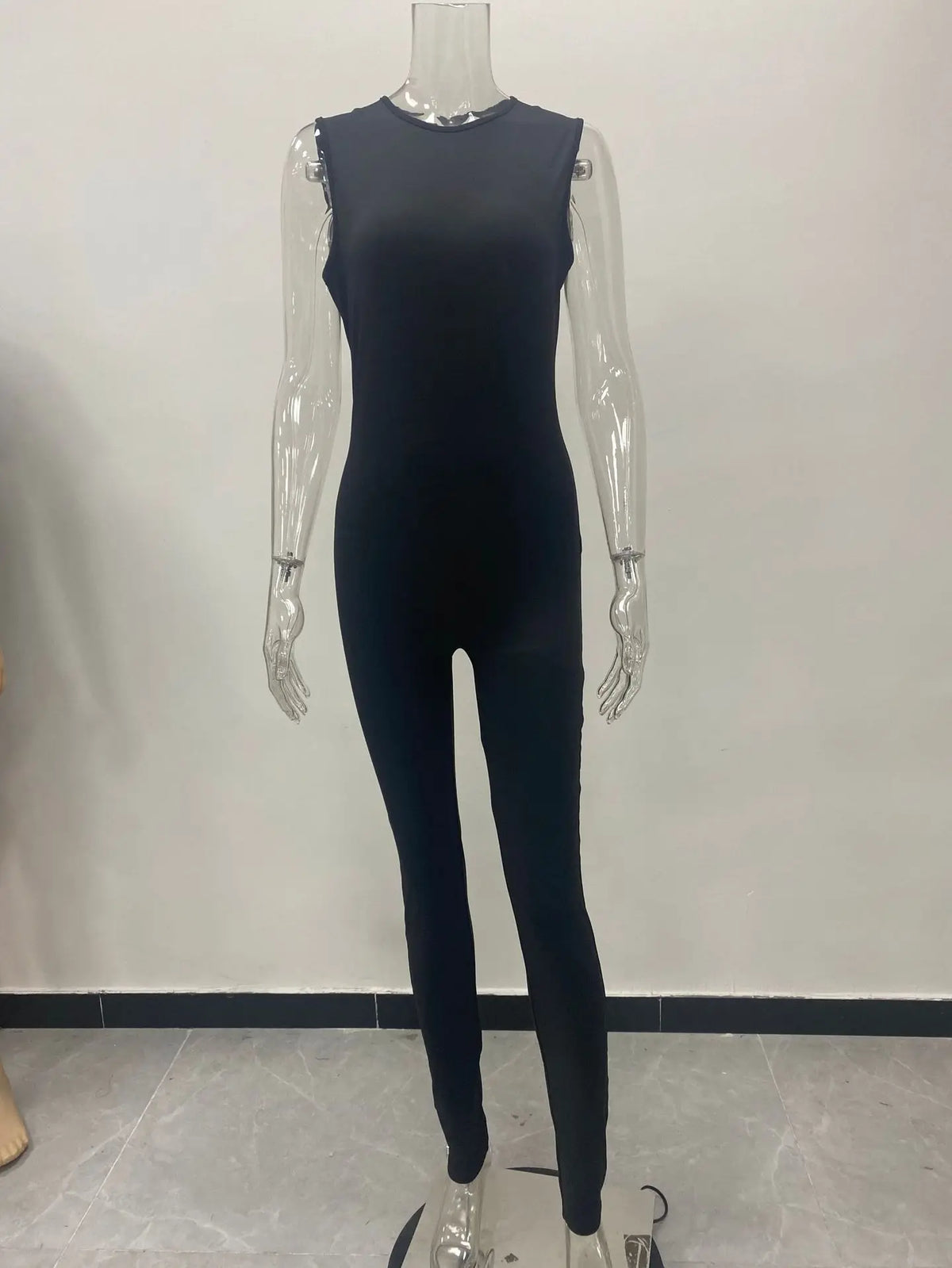 Pencil Jumpsuit for Women Full Seasons Casual Fitness Sporty Playsuit Sleeveless Slim Activewear All In One Jumpsuit Clothing