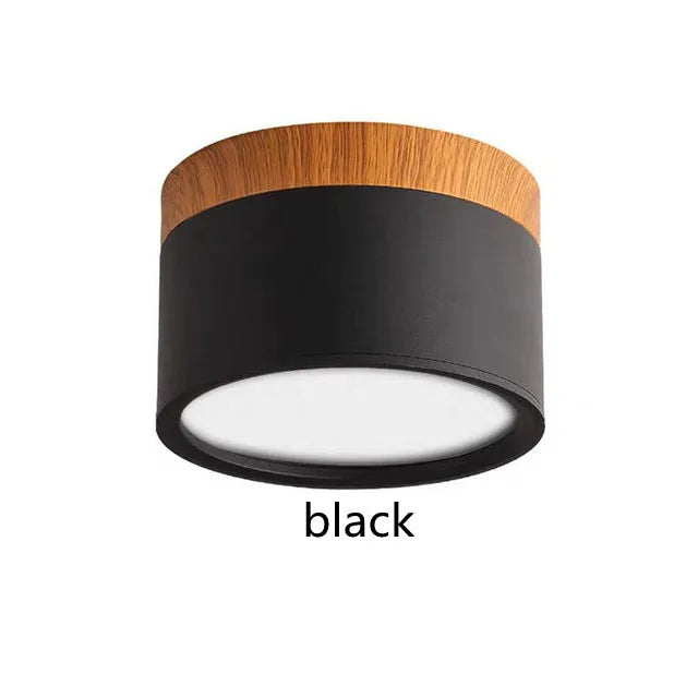 Led Ceiling Downlight Dimmable Surface Mounted Ceiling Lamp Wood Modern Light Spotlight Bedroom Living Room Homekit Bbulb AC220V