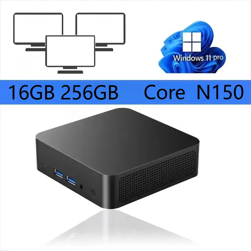2026 Intel Core i9 10980HK N150 Mini PC 16GB RAM 1TB SSD WiFi 6 BT5.2 Windows 11 4K Portable Gaming Desktop Computer