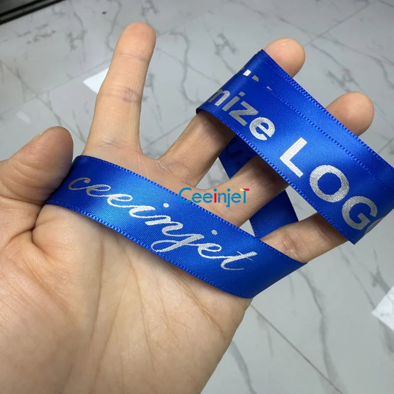 Commercial Automatic Digital Mini Satin Ribbon Printer Machine 203dpi Waterproof Label Home School Cloth Name Tag Gift