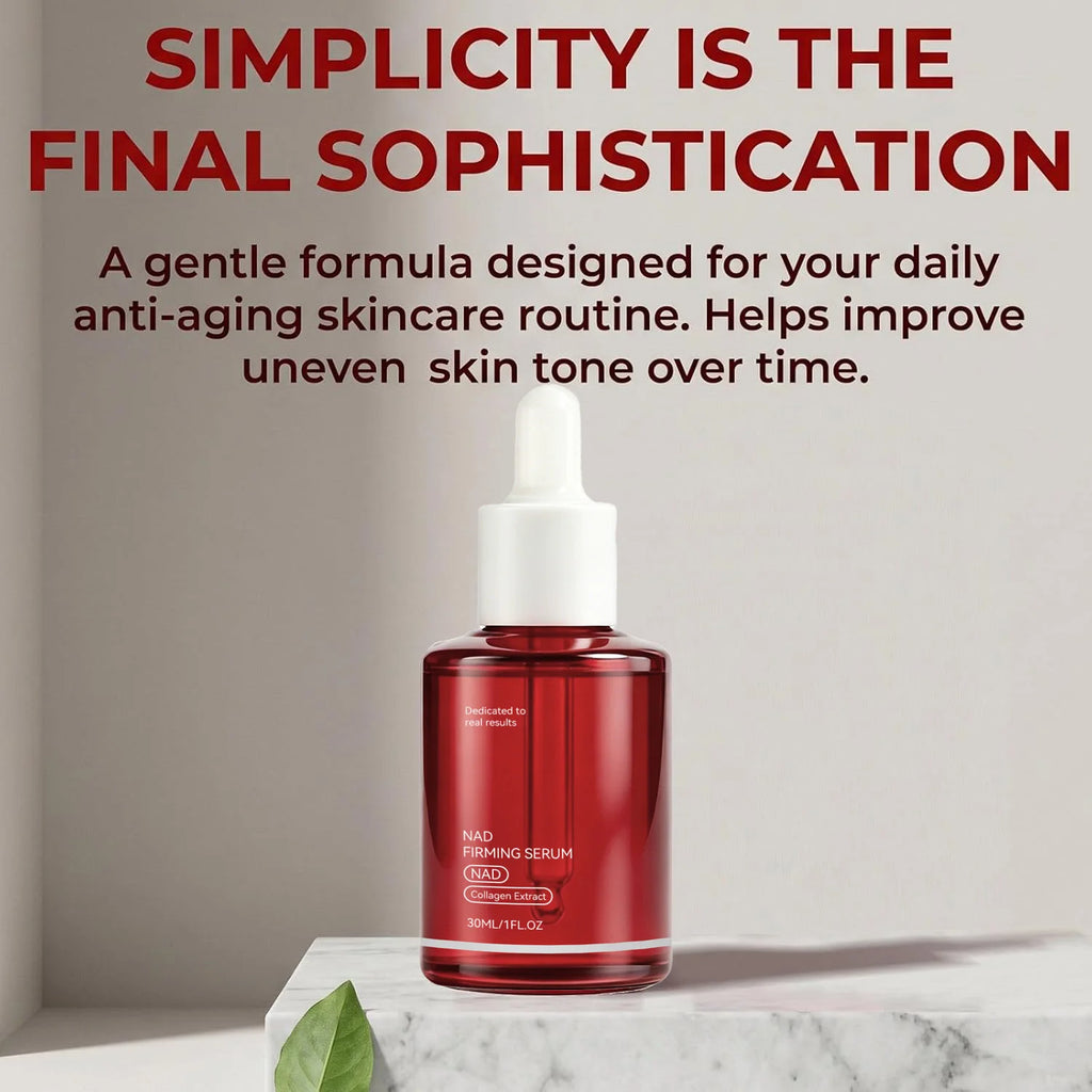 NAD+ Firming Facial Serum with Collagen Peptides Boost Skin Elasticity Smooth Fine Lines Hydrating Care for All Skin Types 30ml