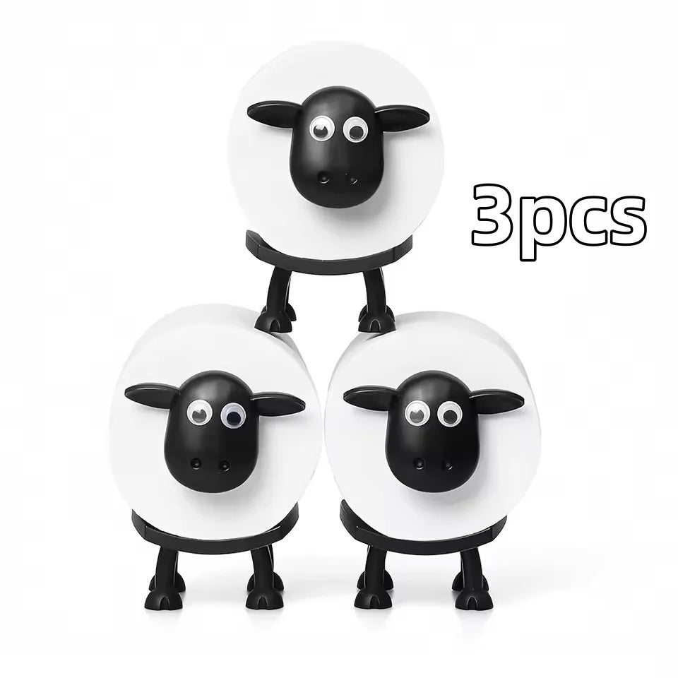 Toilet Paper Holders - Bathroom Roll Up Holder and Accessories-Independent Toilet Paper Holder - Black Sheep Design