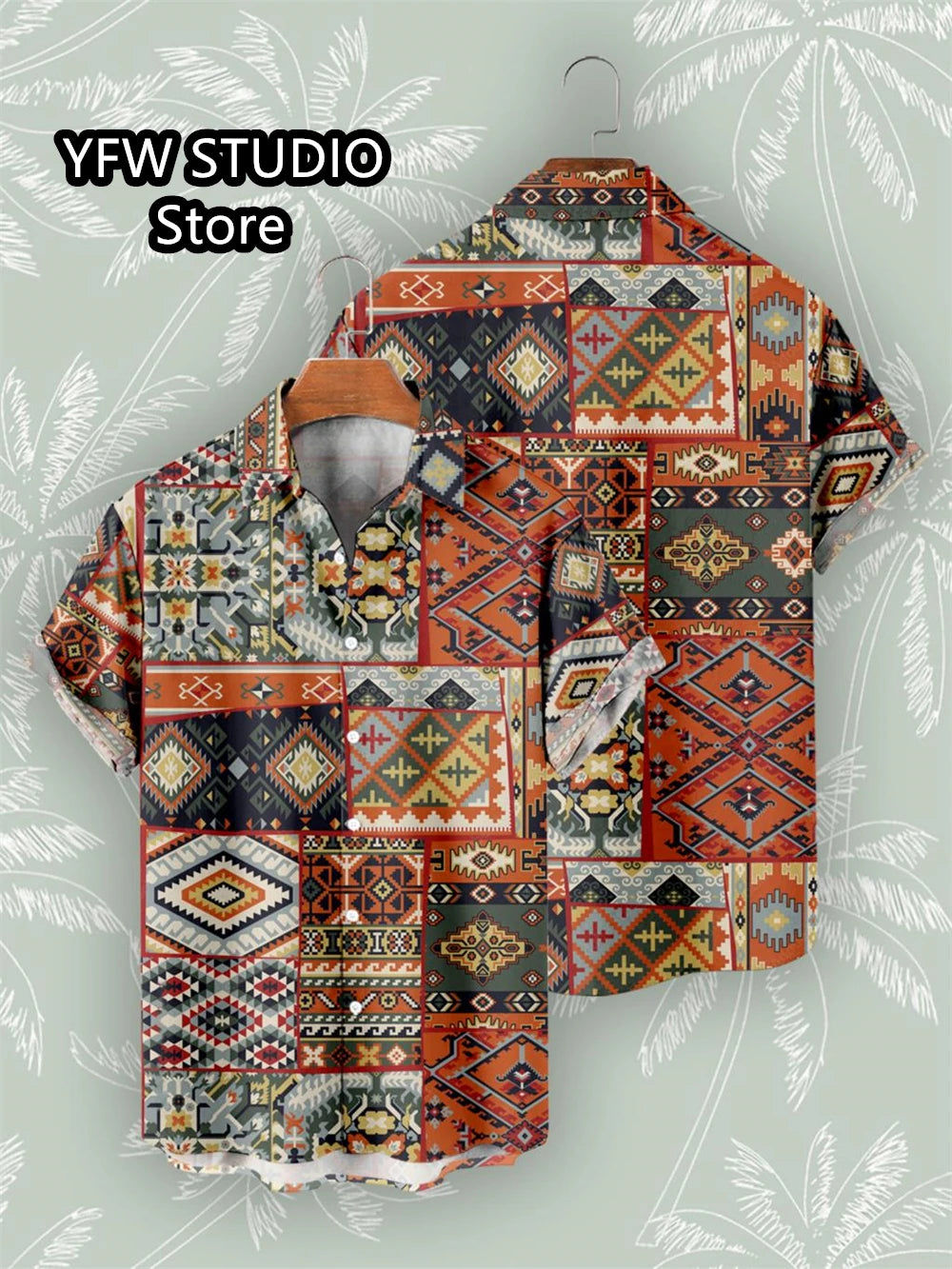 Retro Summer Shirts Short Sleeve Bohemian African Tribe 3D Print Shirts for Men 2025 Casual Hawaiian Beach Social Oversized Tops