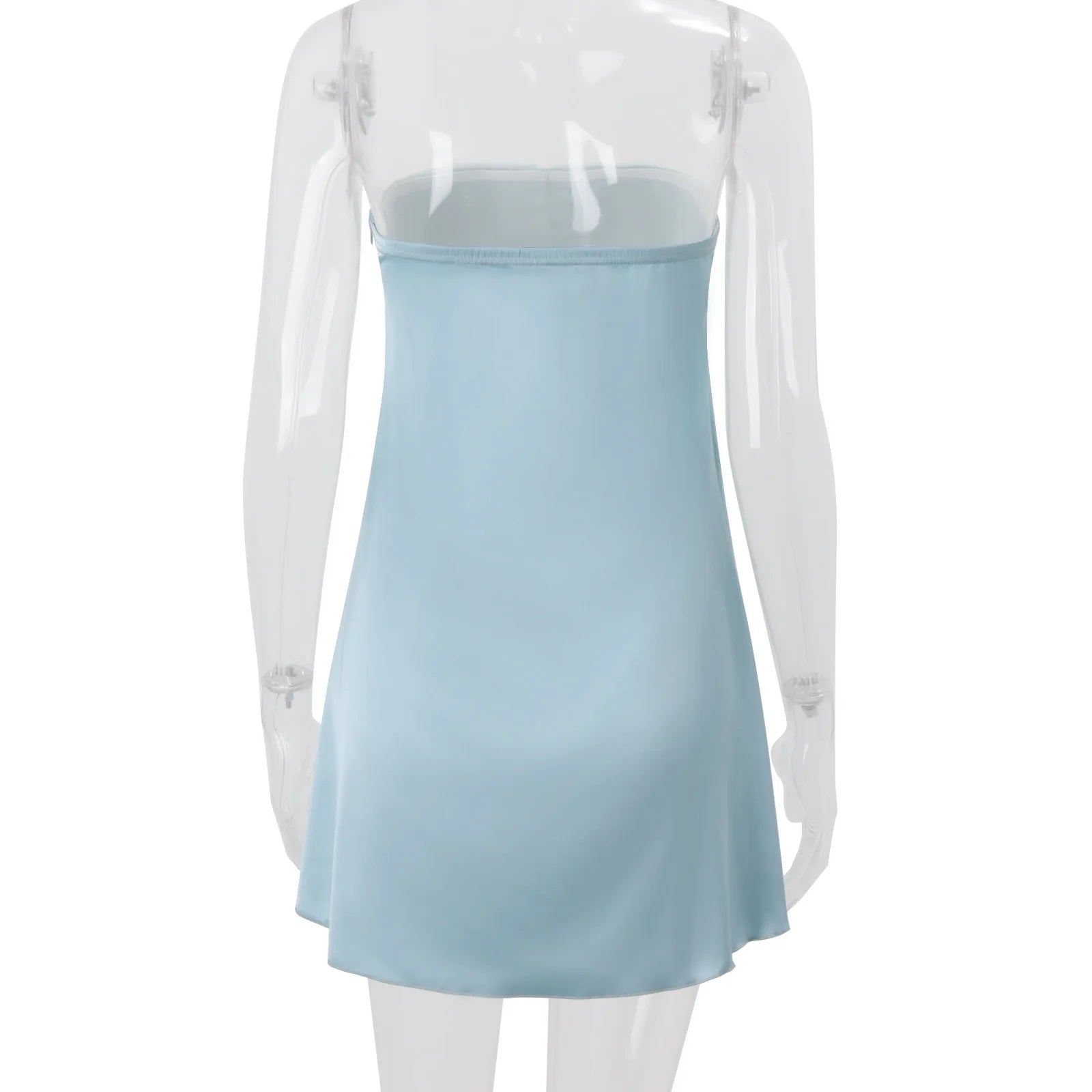 Tornova Stain Strapless Mini Dress For Women Sexy Sleeveless Hot Girl Lace Up Dress Streetwear Fashion 2026 New Summer Dress Y2K