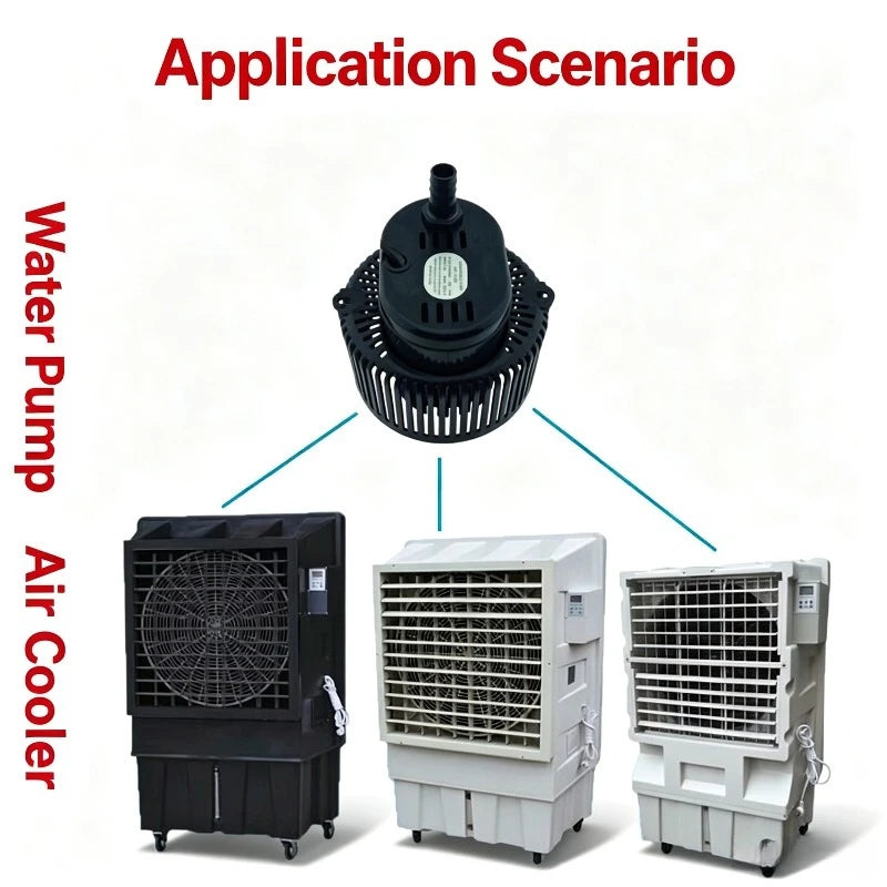 25W Household AD-1015D Mobile Environmentally Friendly Water Air Conditioner Fan Cooler Small Suction Pump OB-303C Screw Hole
