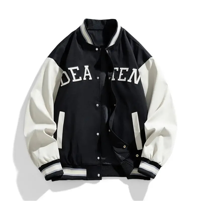 Plus Size 8XL 9XL 10XLMen Varsity Jackets Baseball Coat Stand Collar Long Sleeve Jackets Man Casual Outerwear Big Size Clothing