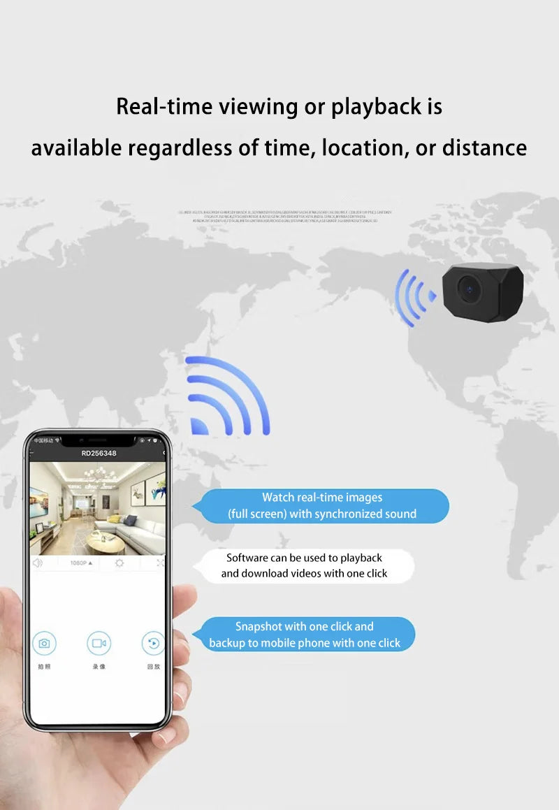 4K HD WiFi Security Camera for Home Mini Smart Indoor IP Surveillance with APP Remote Monitoring Portable Design 2026 New
