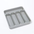 Plastic Cutlery Drawer Organizer 6-Slot Save Space Flatware Storage Divider Adjustable Dustproof Expandable Utensil Tray Kitchen