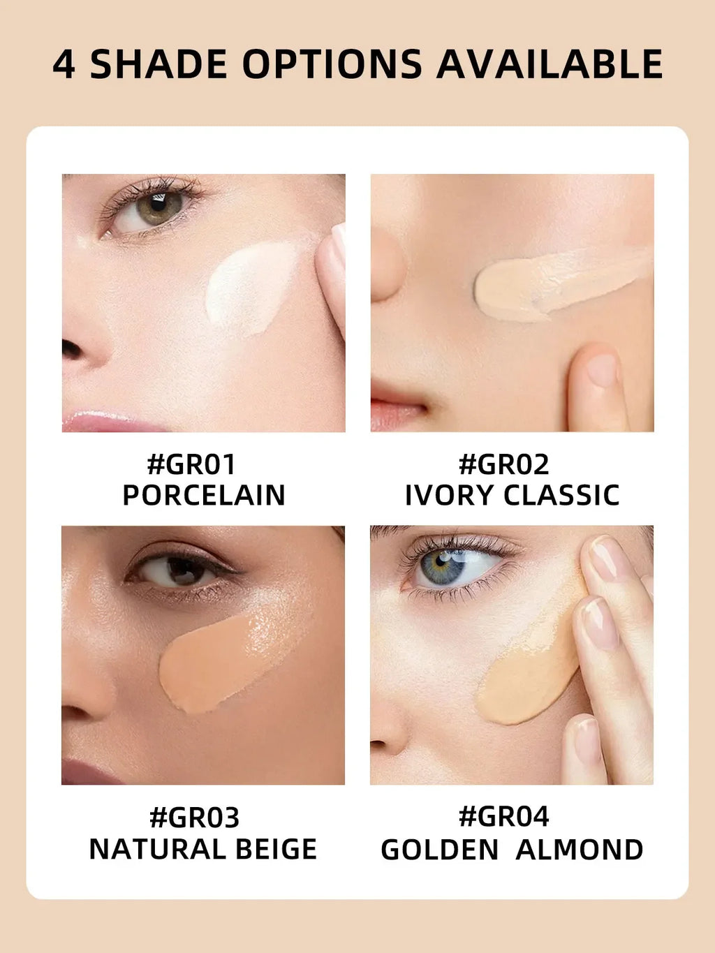 Make up Foundation Cream Waterproof Long-lasting Natural Look Coverage Full Half Coverage BB CC Cream for Face Makeup