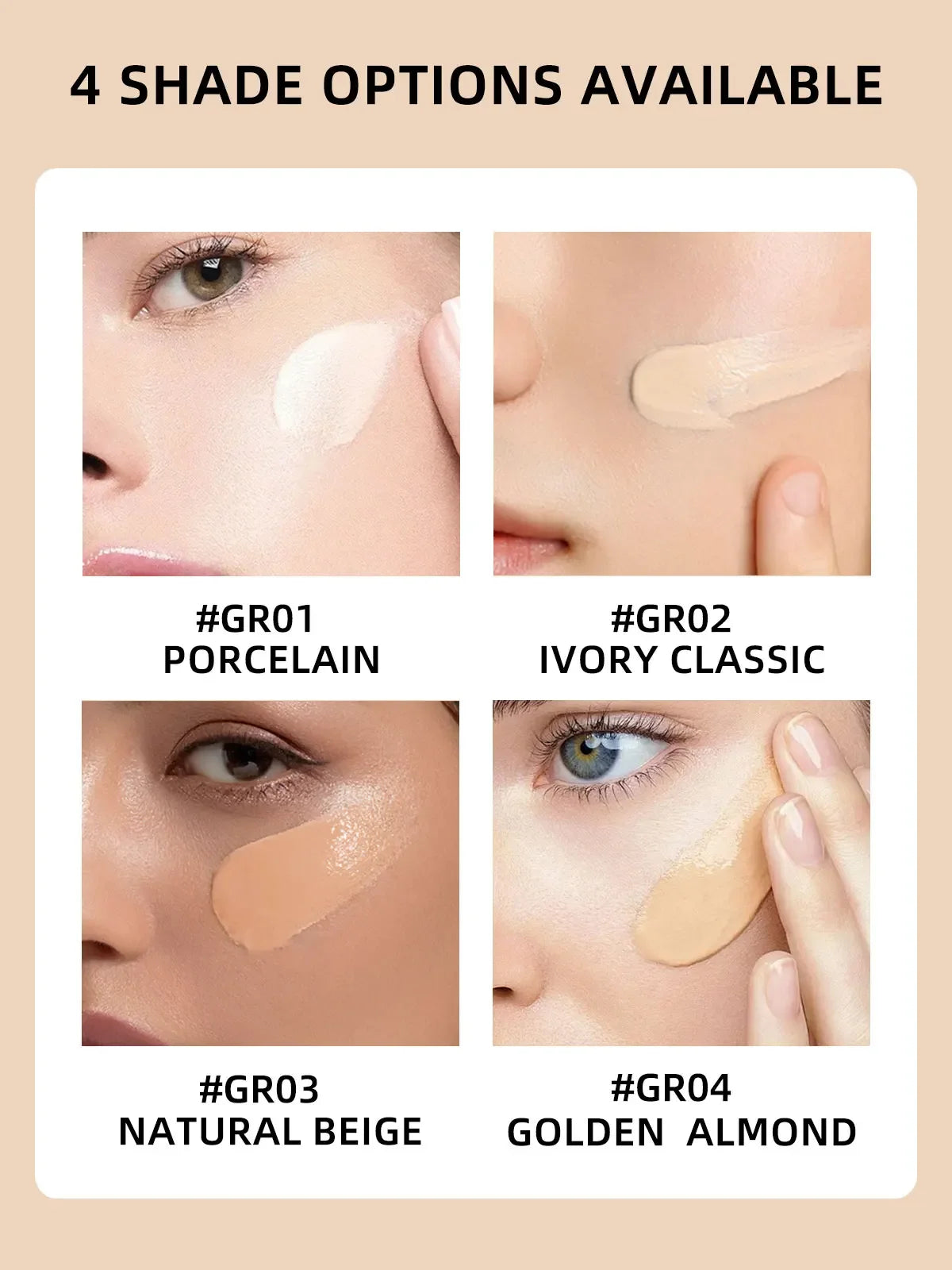Make up Foundation Cream Waterproof Long-lasting Natural Look Coverage Full Half Coverage BB CC Cream for Face Makeup