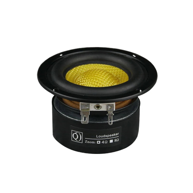 50W 4Ohm Subwoofer Speaker 3 Inch Deep Bass Loudspeaker Fiber Glass Super Subwoofer Loudspeaker Powerful Low Frequency DIY