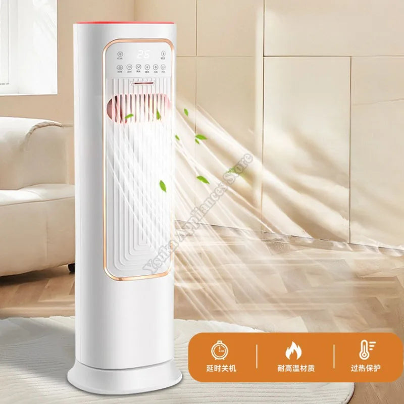 Air Conditioner Fan Humidifying Portable Warm Heating Water Ice Addition Rapid Dual Function Heating Cooling Air Conditioner