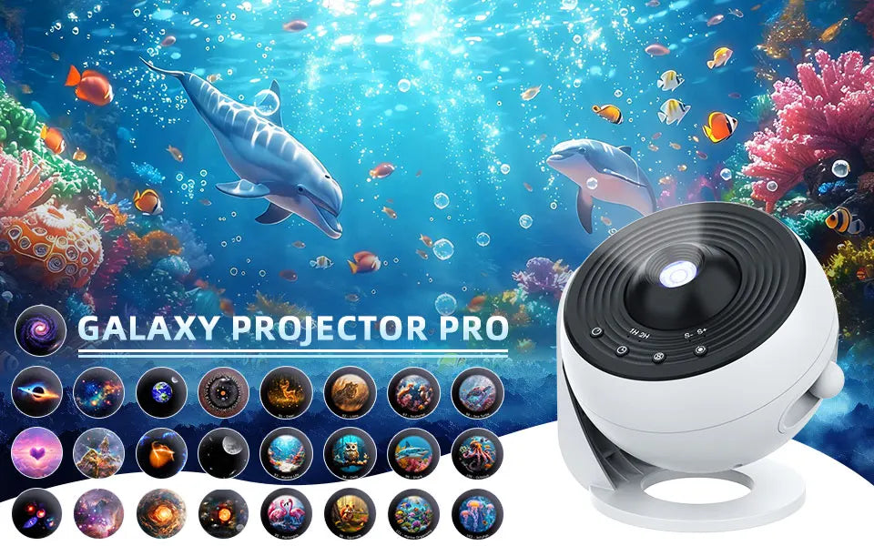 Galaxy Projector PRO Night Light 25 Projection 4K Patterns Planetarium Lamp For Kids Bedroom Valentines Day Gift Wedding