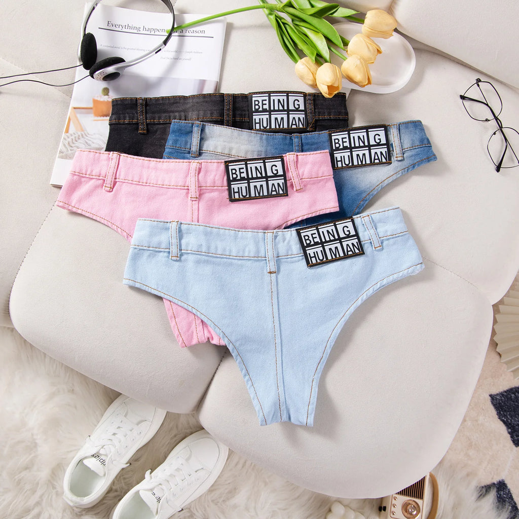 Denim Shorts for Women, Low Waist, Mini Jeans, Sexy Lady Nightclub, Hot Dance Briefs, Girl Party Gift, Fashion, New, Summer, P08