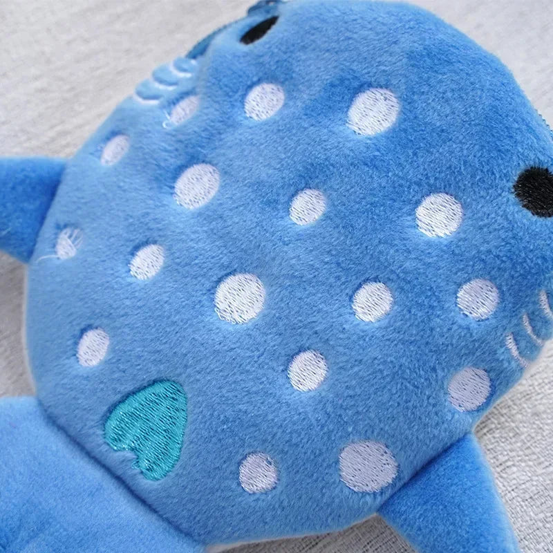 Cartoon Cute Whale Shark Coin Purse Kawaii Wallet Portable Plush Coin Bag Key Earphone Coin Organizer Pouch Zipper Bag