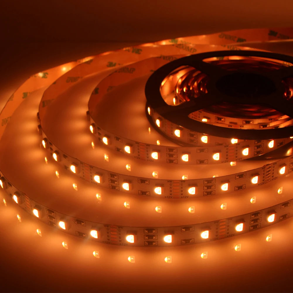 5in1 RGB CCT Led Strip Light 5m 10m 050 SMD 5 in 1 RGBW RGB+CCT CW+RGB+WW Super Bright Flexible LED Tape Lights 6pin 24V