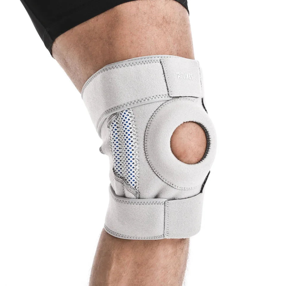 AOLIKES 1PCS Knee Brace with Side Stabilizers & Patella Gel Pads for Knee Pain Support and fast recovery for men and women