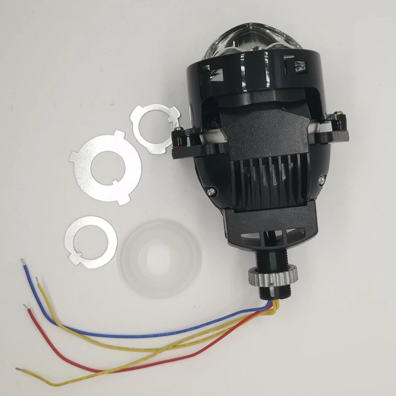 OWN 66W XZF THREE BEAM BI LED PROJECTOR LENS 3" EASY INSTALLTION MOUNTING,  A3 BILED LASER HIGH MAX
