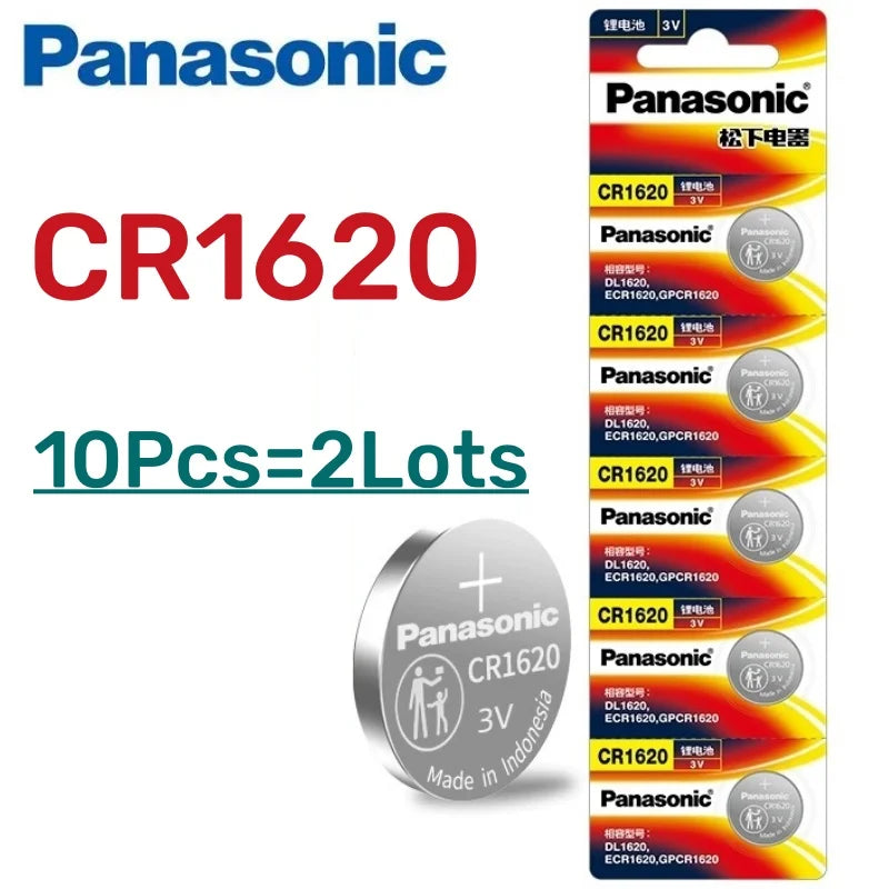 5-50pcs Original PANASONIC CR1620 CR 1620 3V Lithium Battery For Watch Calculator Clock Remote Control Toys Button Coins Cell