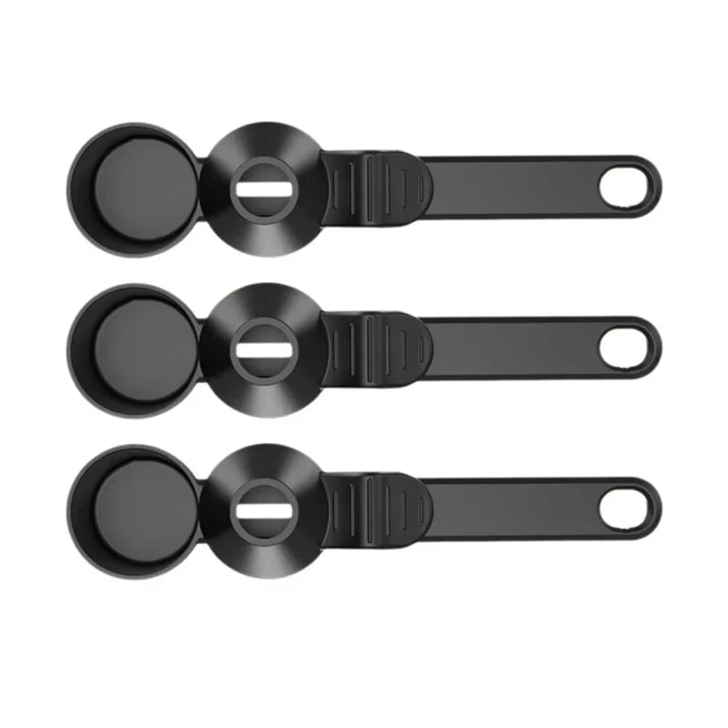 New No Spill Coffee Scoop Reusable Protein Powder Spoon Sliding Spoon Funnel for Milk&Supplements Kitchen Gadgets