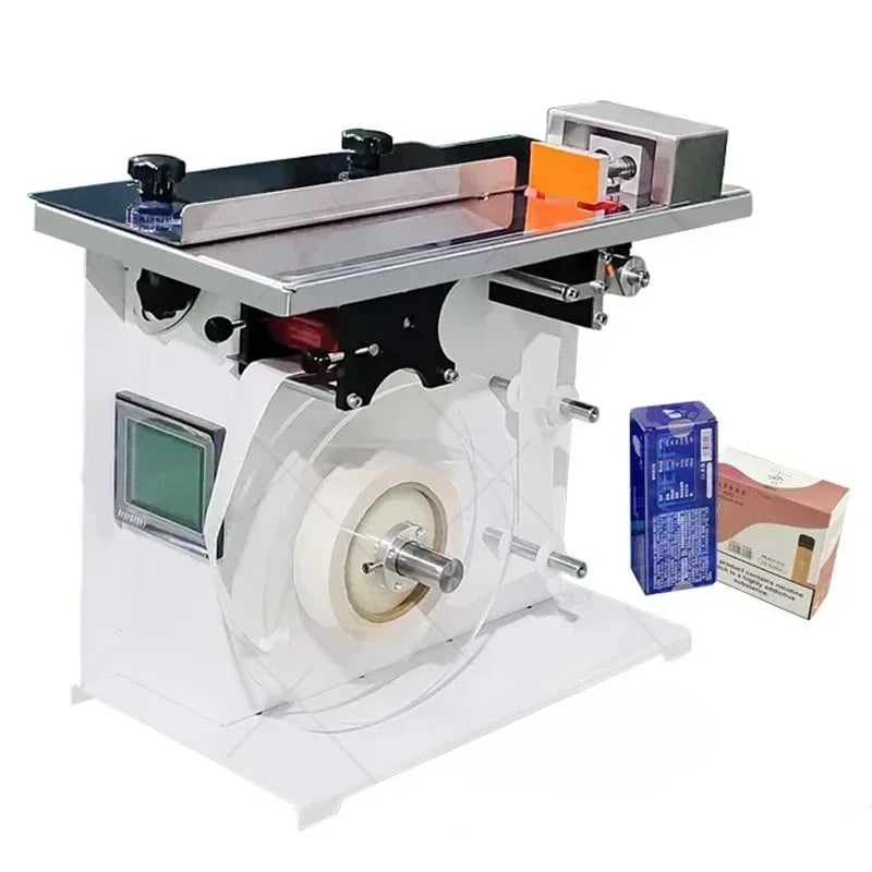 Semi‑Automatic Box Corner Labeler Anti‑Counterfeit Seal Sticker Applicator for Transparent Self‑Adhesive Label