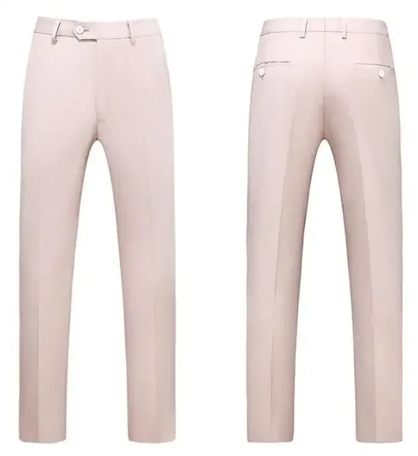 Royal Blue Men Suit Pants, Business Office Trousers, White Black Red Pantalones Hombre Wedding Party Dress Pant, Asian Size