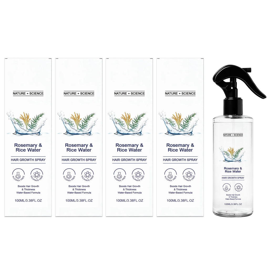 Rosemary & Rice Water Hair Spray Nourishing Hair Roots Repair Dry Hair Improving Smoothness Fragrance Soothing Hair Care Spray