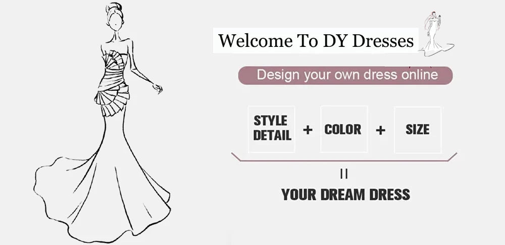 DY Customized Modest Sexy Jersey Pleat Draped Rhinestone Mermaid Taffeta Strapless Floor-Length Evening Dresses