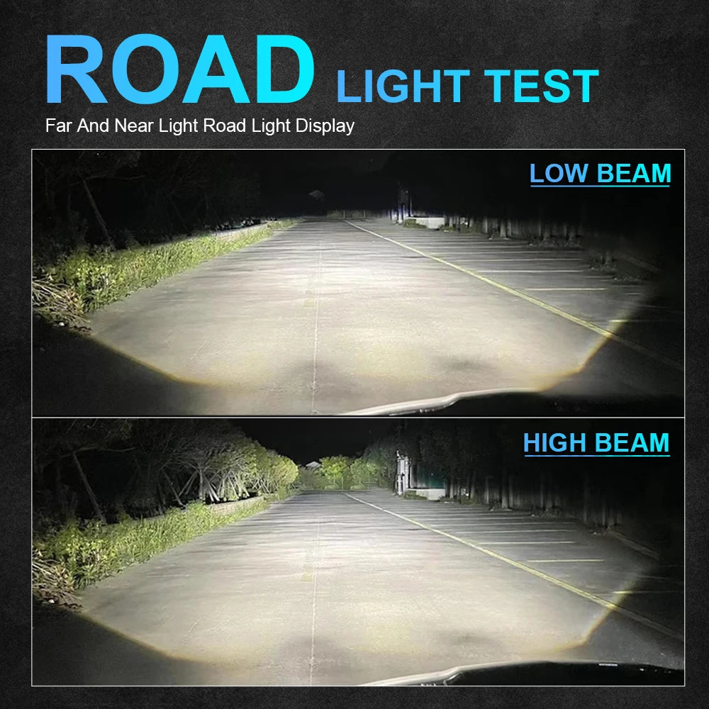 2Pcs 3 Inch Bi LED Projector Headlights Lenses for Hella LED Lights Projector 300W 580000LM Diode Headlamp Car Accessories 12V