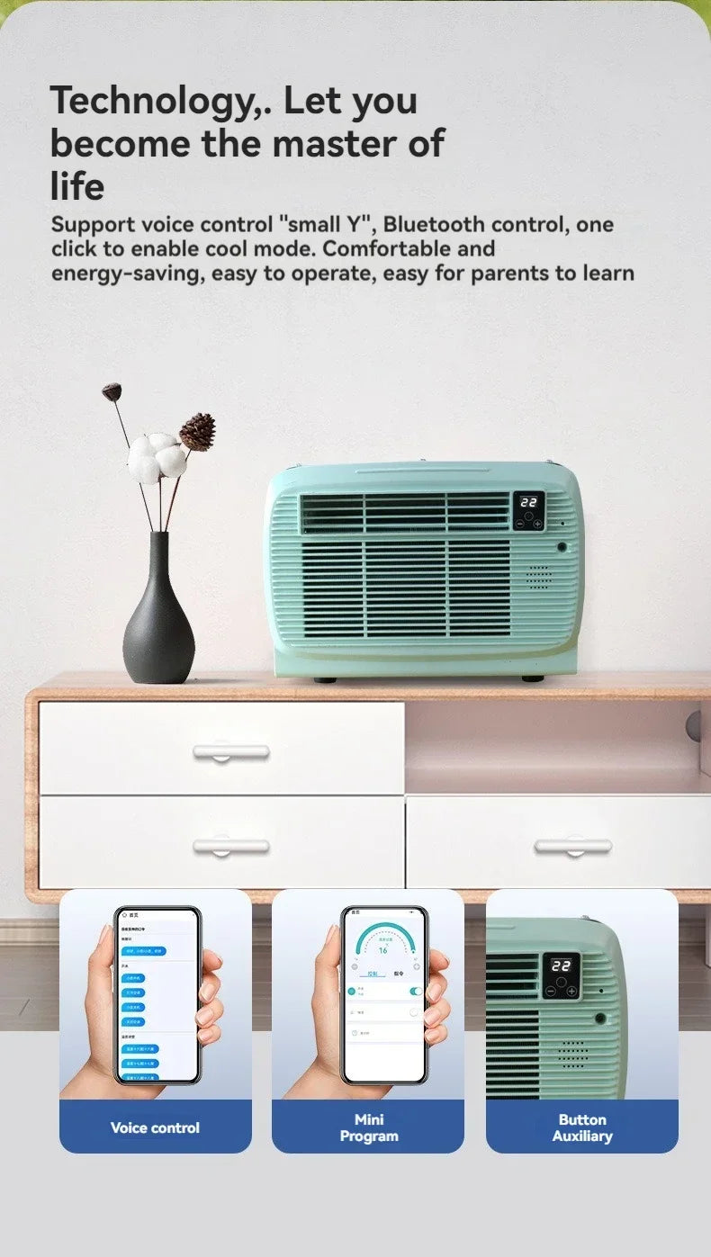 220v 650W Portable Air Conditioner Hot Selling Upgrade Refrigeration Outdoor Camping Tent Small Air Conditioner