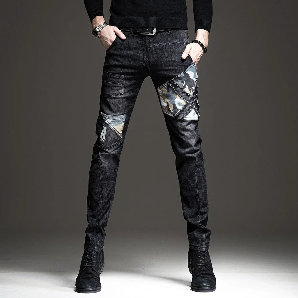 Trousers Jeans for Work Wear White Men Man Cowboy Pants with Print Y2k Vintage Xs Washed 2025 Trend Goth Classic Luxury Retro