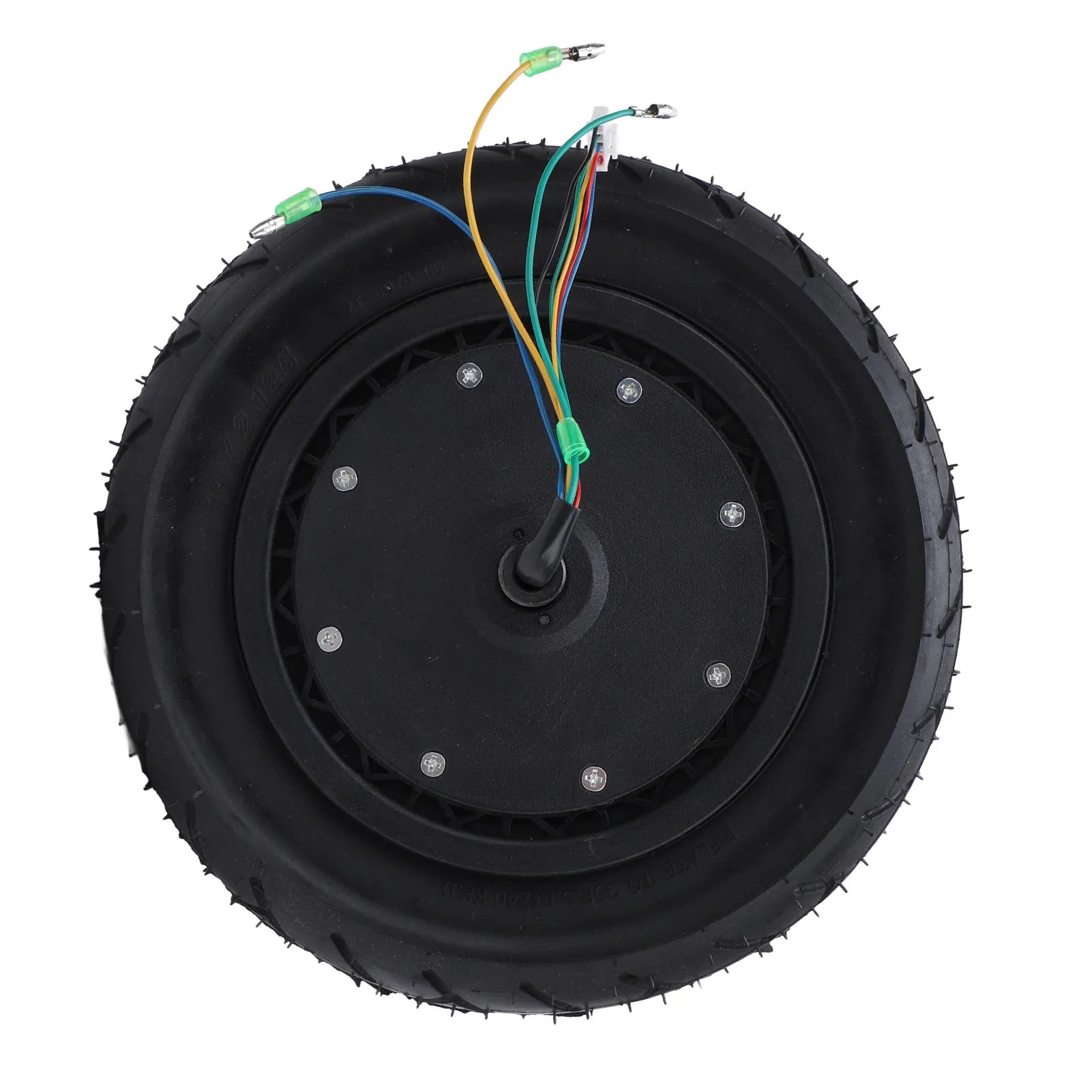 Electric Scooter Motor Wheel Noiseless Rubber Aluminum Alloy Scooter Hub Motor 10 Inch  Brushless Shock Absorbing for DIY