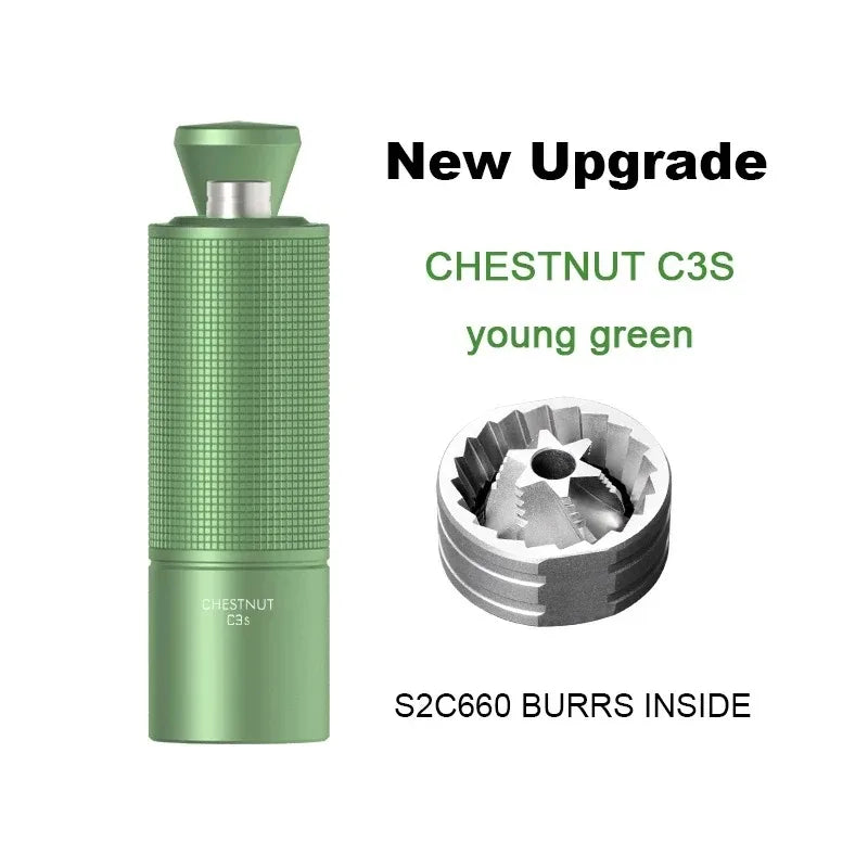 TIMEMORE Chestnut C2 C3 Manual Coffee Grinder S2C Burr Inside High Quality Portable Hand Grinder with Dual Bearing Positioning