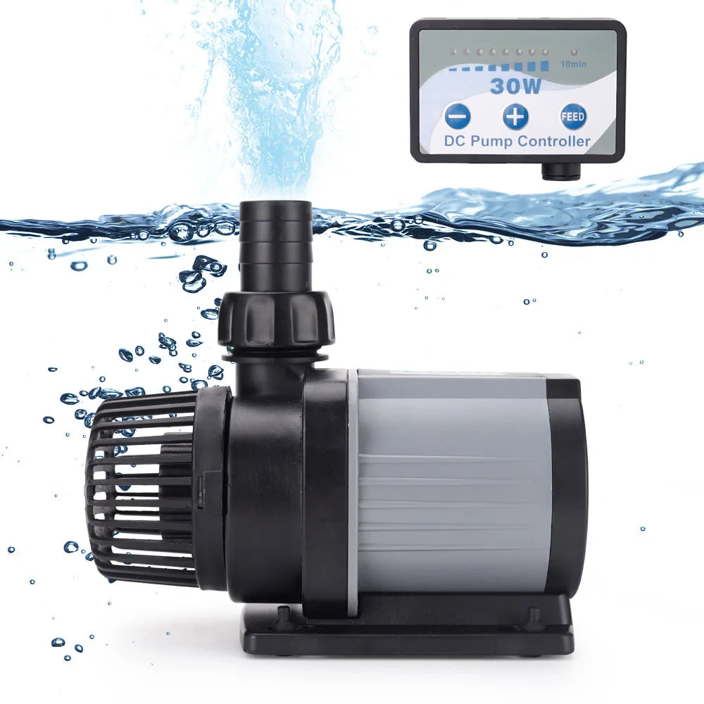 DC Series Frequency Conversion Water Pump Submersible Pump with Adjustable Flow for Fish Tank Silent Energy-saving Pump DC24V