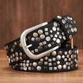 3.7CM PU Leather Rivet Belt  Lady Fashion Rhinestone Women Studded Belts High Quality Female Rock Female Strap For Jeans