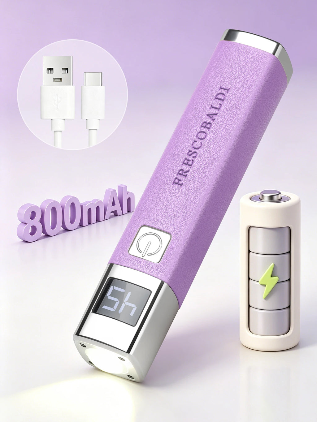 1Pc Rechargeable UV LED Nail Lamp with AI Auto Sensor USB Built-in Battery Nail Dryer Fast Gel  Manicure Tool for Home Salon Use