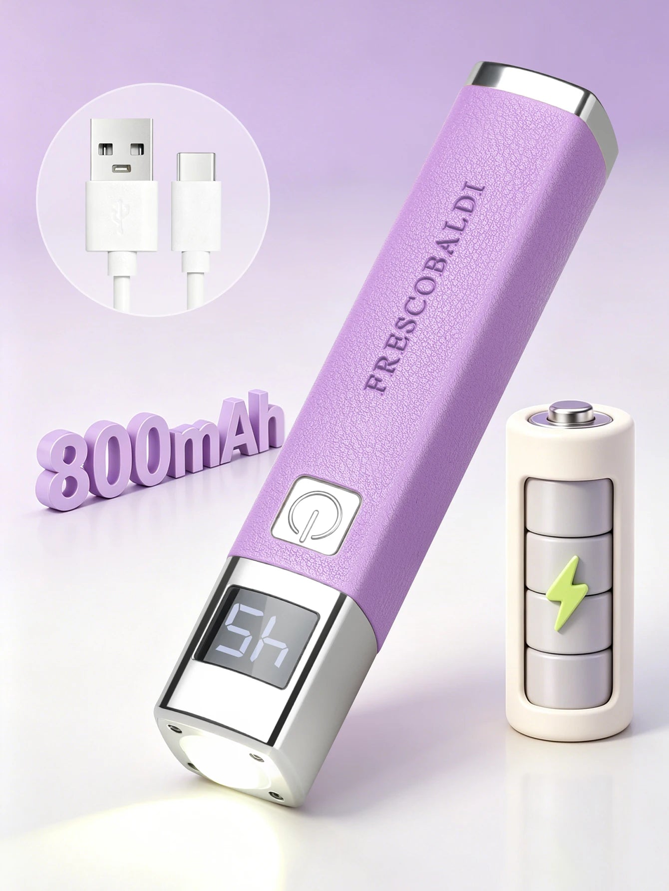 1Pc Rechargeable UV LED Nail Lamp with AI Auto Sensor USB Built-in Battery Nail Dryer Fast Gel  Manicure Tool for Home Salon Use