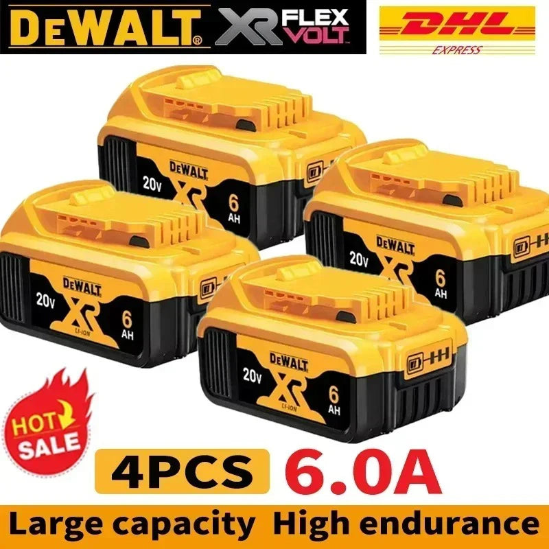 DeWALT 100% Original Battery 20V/60V 6Ah 9Ah MAX FlexVolt for DCB606 DCB205 DCB206 DCB209 DCB182 Power Tool with Battery