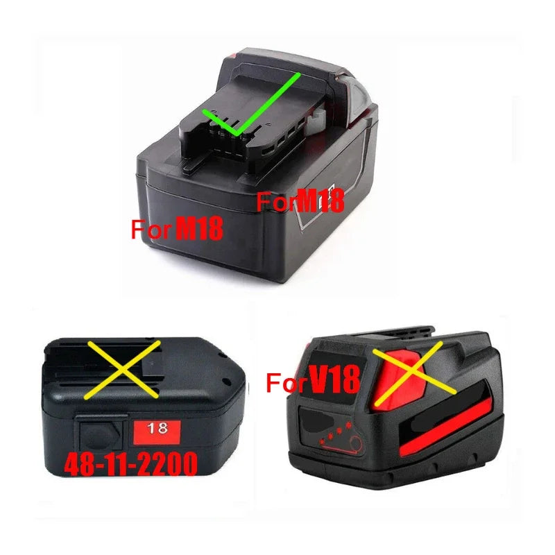 Lithium Battery Adapter Connector for Milwaukee for M18 18V Li-ion Battery DIY Power Supply Wheel Adapter Dock Holder 48-11-1815