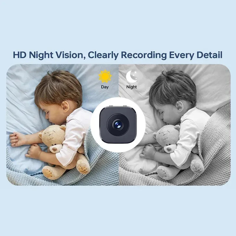Mini Security Camera WiFi Surveillance 4K FullHD With 2 Way Audio Motion Detection Infrared Night Vision Security Cam