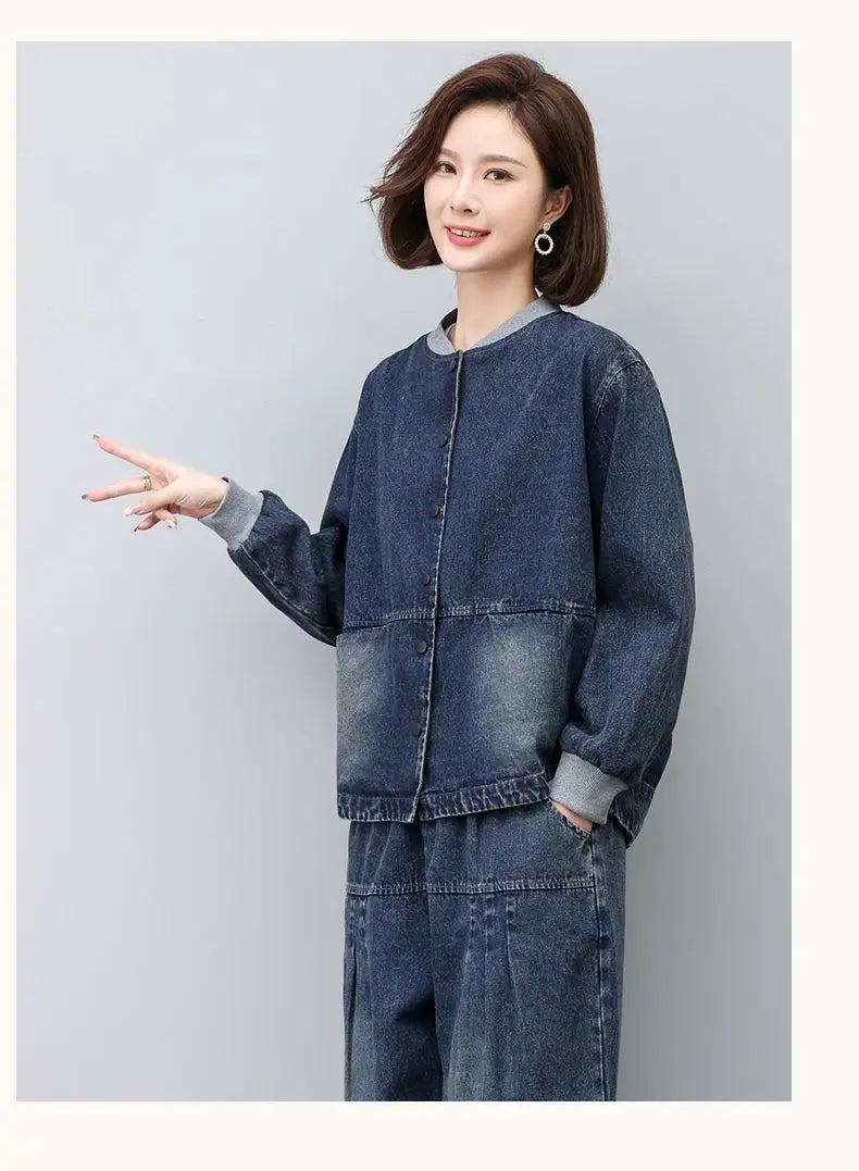 Retro Denim Coat For women Short style Spring autumn Thin 2026 New Loose Cowboy Baseball Jackets Women's Casual Tops Clothes
