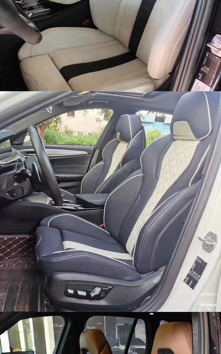 For X3 X5 X6 x7 x4 m3 m5 m6 Series Upgrade M Car Interior Accessories Sport Racing Bucket Seats Custom Leather Cover and Sponge