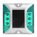 Square Solar Road Stud Light Double Side IP68 Waterproof LED Ground Light Flashing Durable Solar Energy Spike Lights