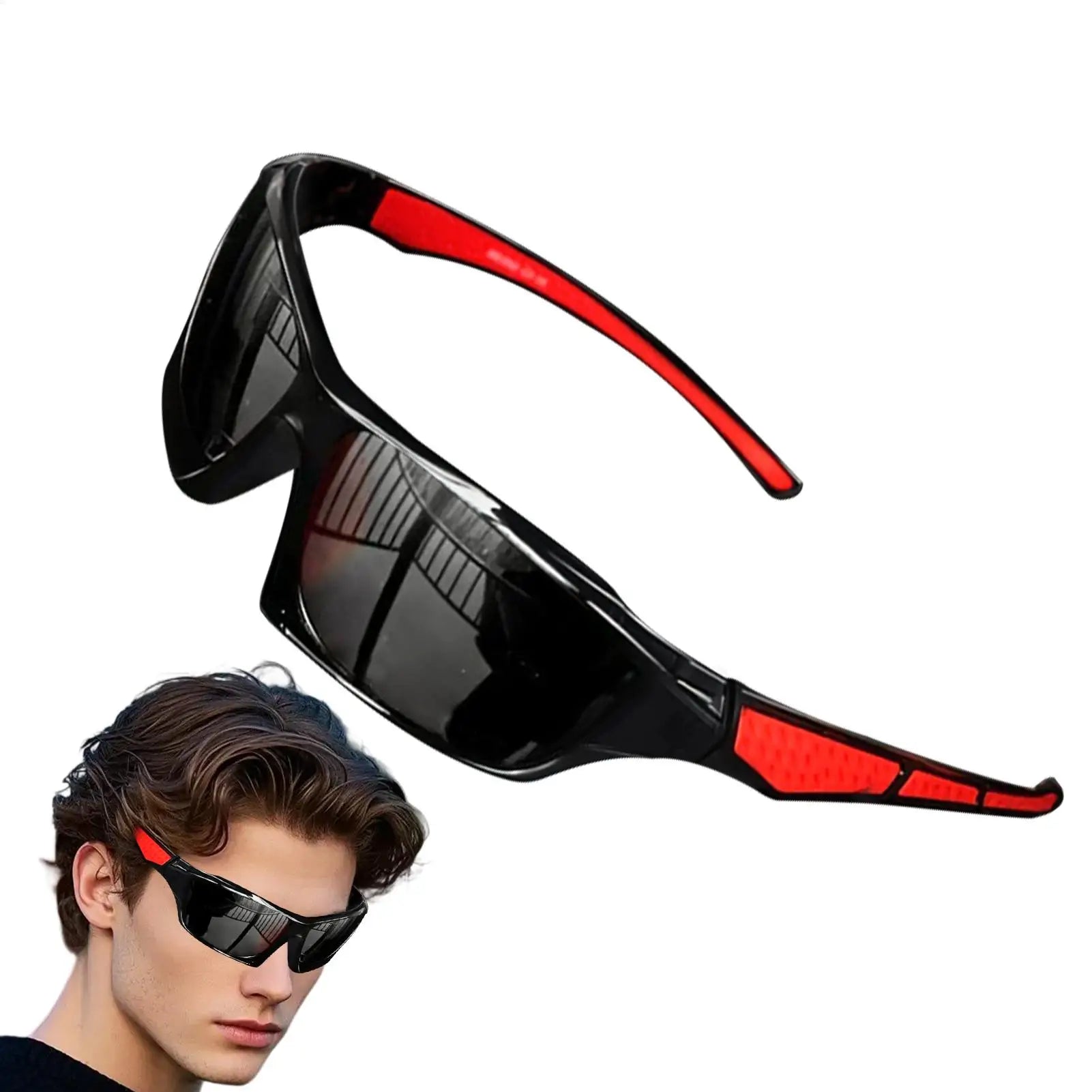 Mens Sun Glasses UV Sunglasses Polarized Glasses for Men Comfortable Fashion Shades Outdoor Sport Eyewear for Driving Running