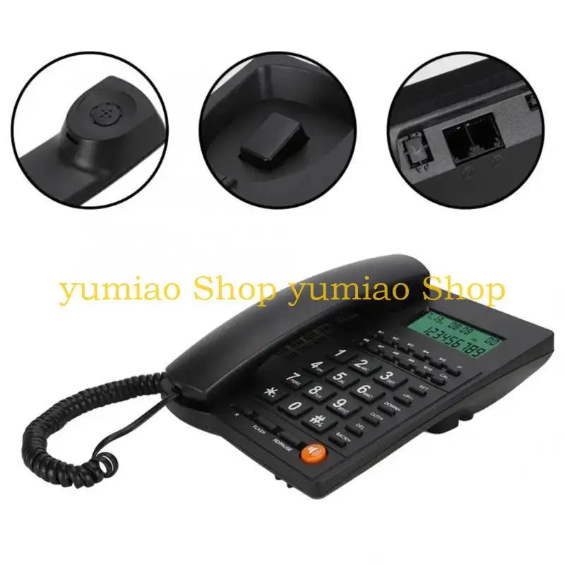587B Corded Landline Phone Big Button Household Business Desktop Landline Telephone